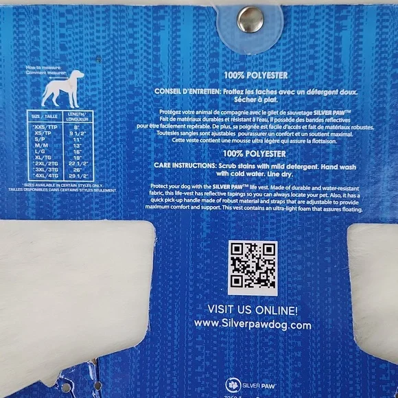 NWT Silver Paw PMP XSmall Dog safety Life Vest - Picture 16 of 17
